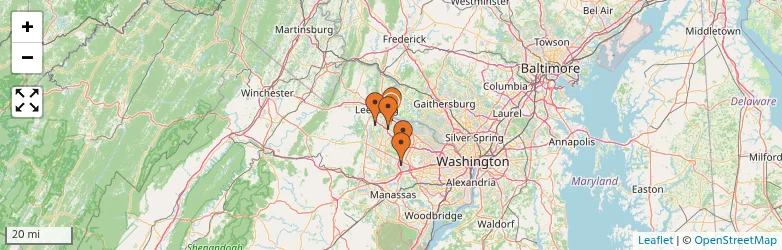 Related schools map