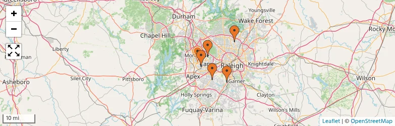 Related schools map