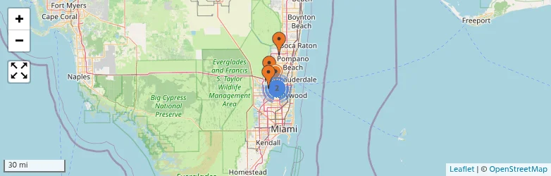 Related schools map