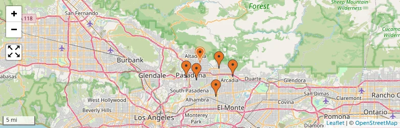 Related schools map