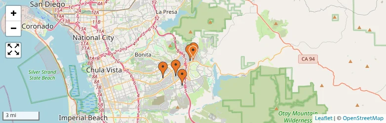 Related schools map