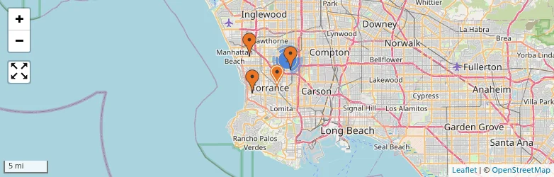 Related schools map