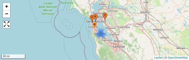Related schools map