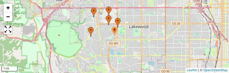 Related schools map