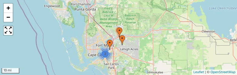 Related schools map