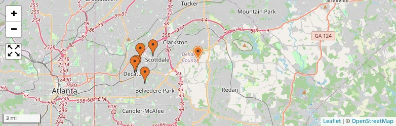Related schools map