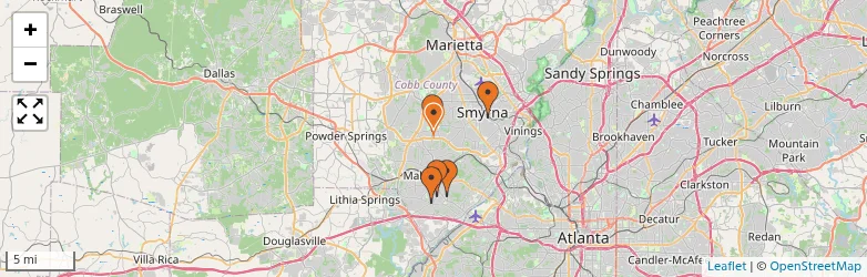 Related schools map