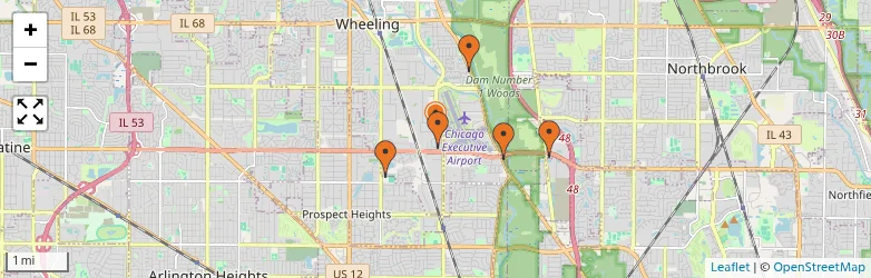 Related schools map