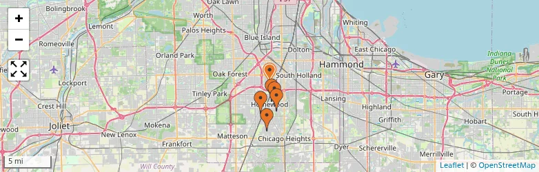 Related schools map