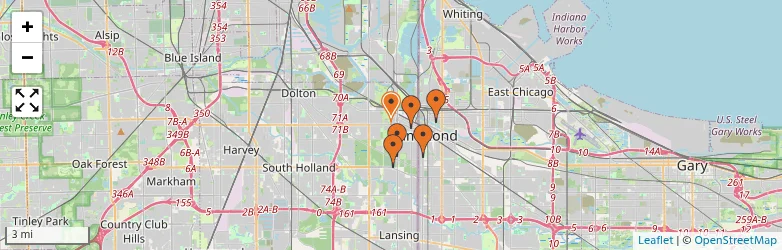 Related schools map
