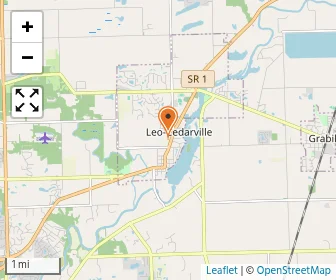 Map of Leo United Methodist Preschool