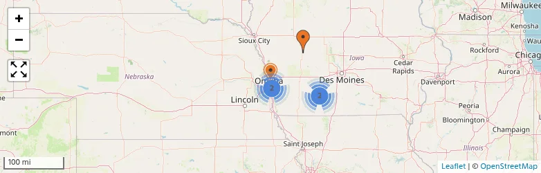 Related schools map