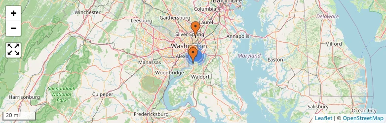 Related schools map