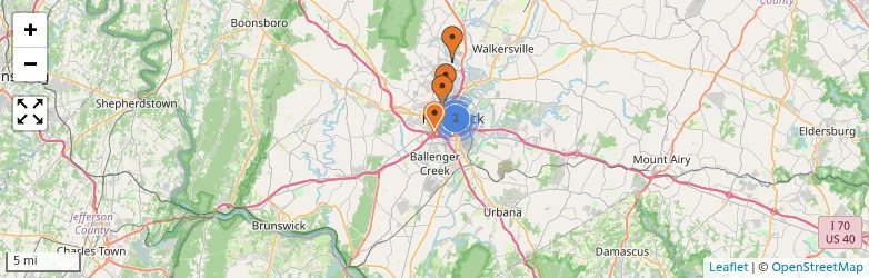 Related schools map