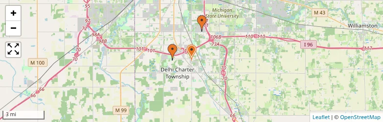 Related schools map