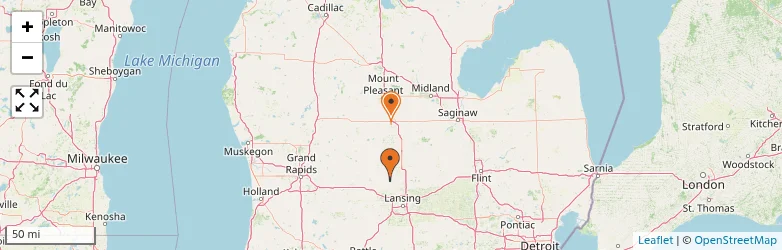 Related schools map