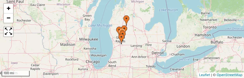 Related schools map