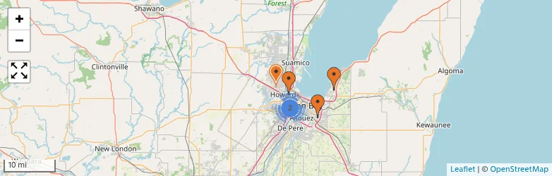Related schools map