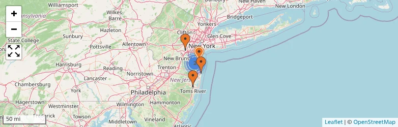 Related schools map