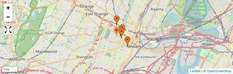 Related schools map