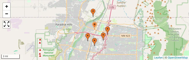 Related schools map