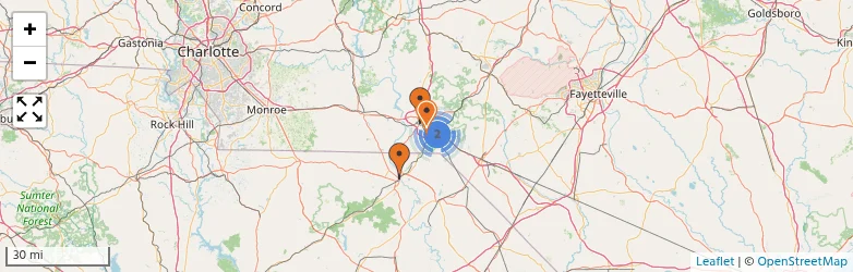 Related schools map