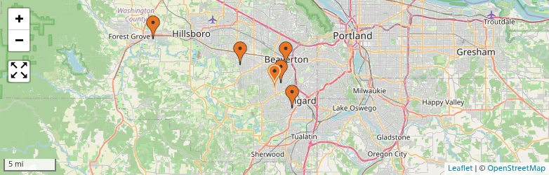 Related schools map