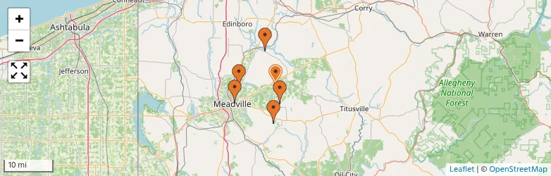 Related schools map