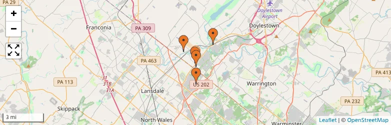 Related schools map
