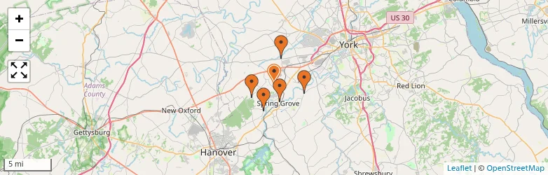 Related schools map