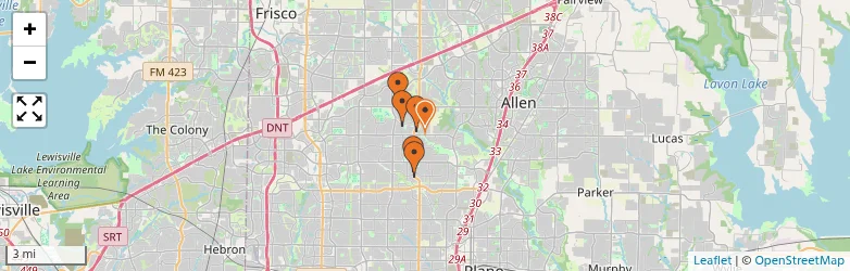 Related schools map
