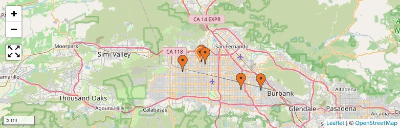 Related schools map