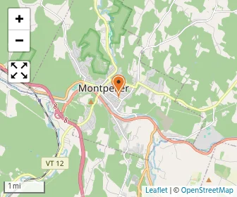 Map of The New School Of Montpelier