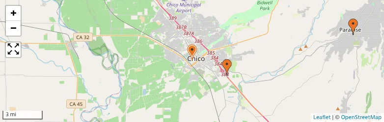 Related schools map