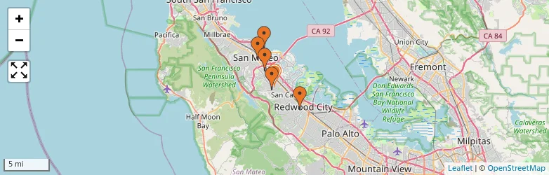 Related schools map