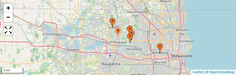 Related schools map