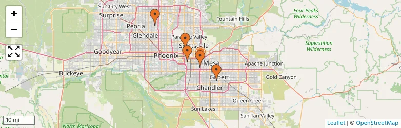 Related schools map