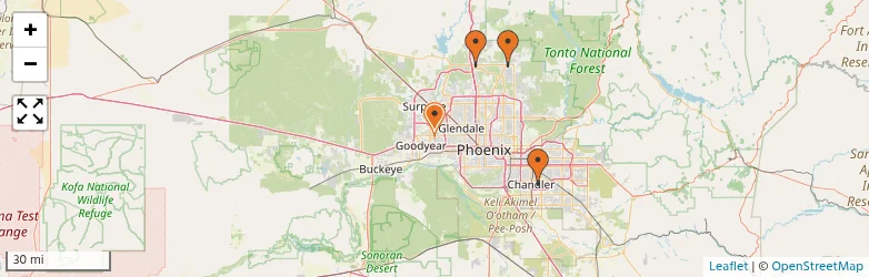 Related schools map