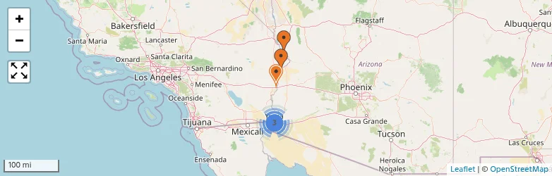 Related schools map