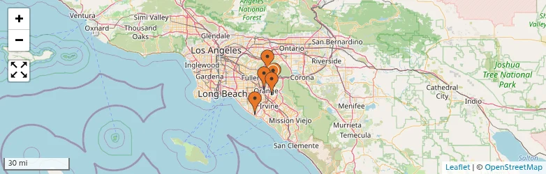 Related schools map