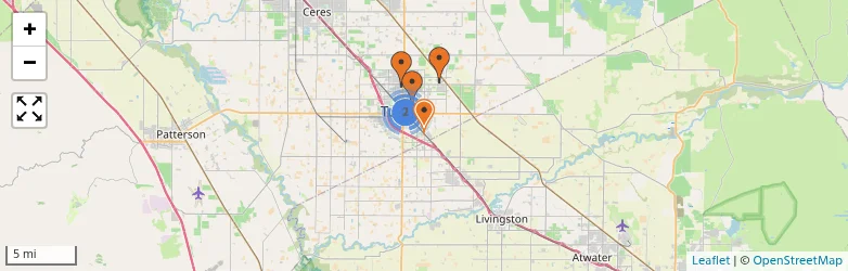 Related schools map