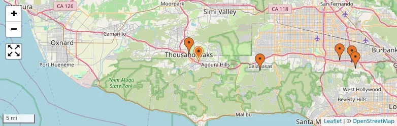 Related schools map