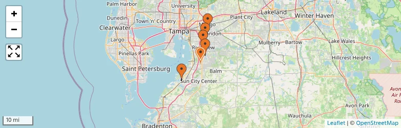 Related schools map