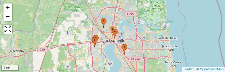 Related schools map