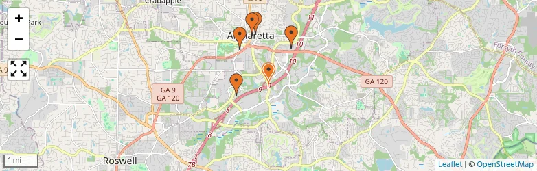 Related schools map