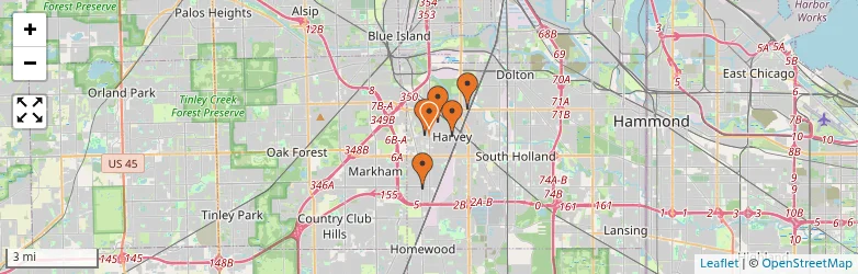 Related schools map
