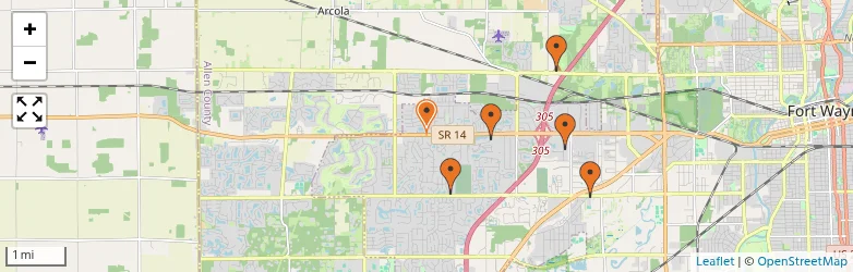 Related schools map