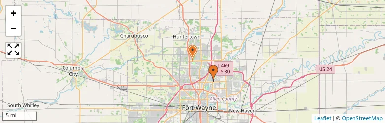 Related schools map