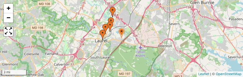 Related schools map