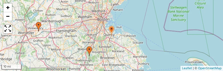 Related schools map